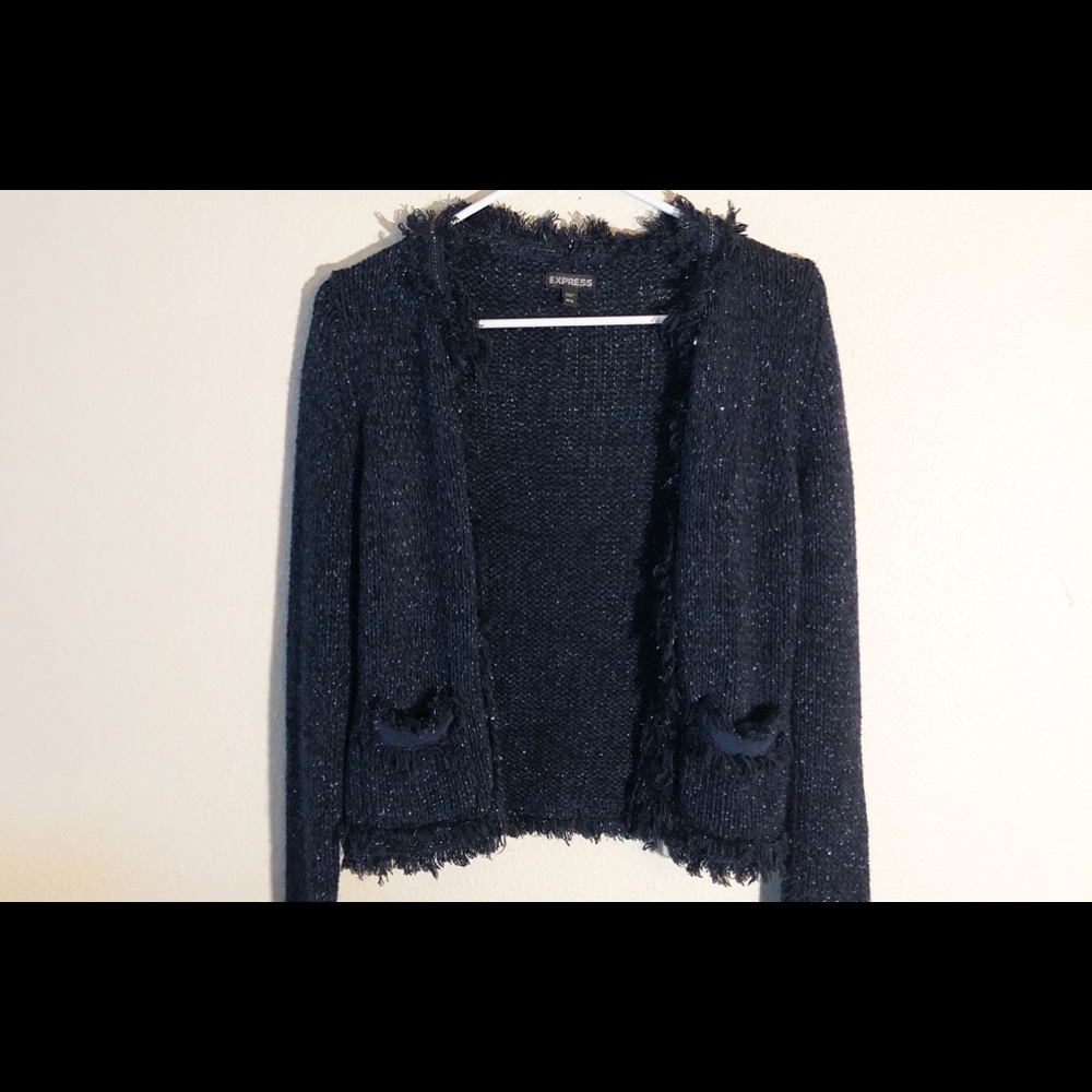 EXPRESS Blazer/knitted/Navy